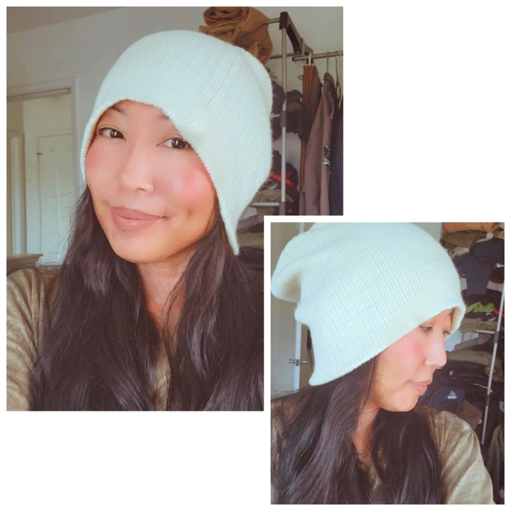 21MEN | F21 | Men's Beige Slouchy Ribbed Knit Beanie (OS)
